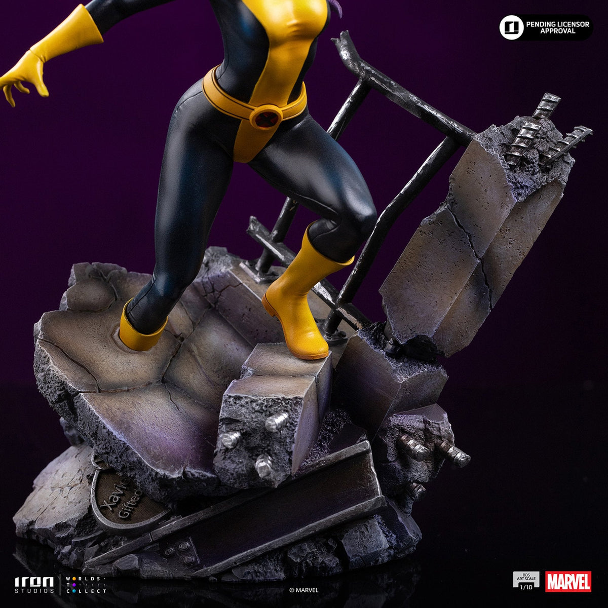 『マーベル』 【アイアン・スタジオ スタチュー】 「バトルジオラマ・シリーズ」 1/10スケール キティ・プライド＆ロッキード［コミック］