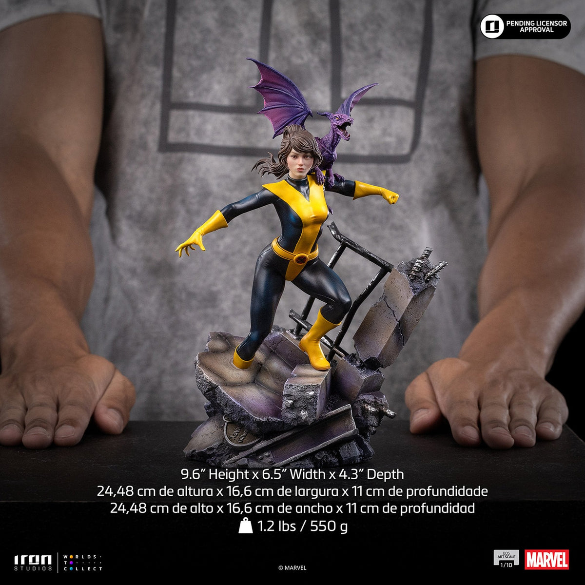 『マーベル』 【アイアン・スタジオ スタチュー】 「バトルジオラマ・シリーズ」 1/10スケール キティ・プライド＆ロッキード［コミック］