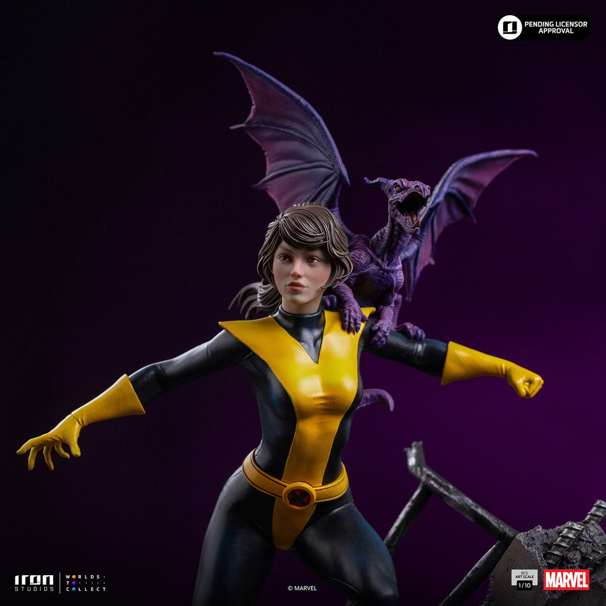 『マーベル』 【アイアン・スタジオ スタチュー】 「バトルジオラマ・シリーズ」 1/10スケール キティ・プライド＆ロッキード［コミック］