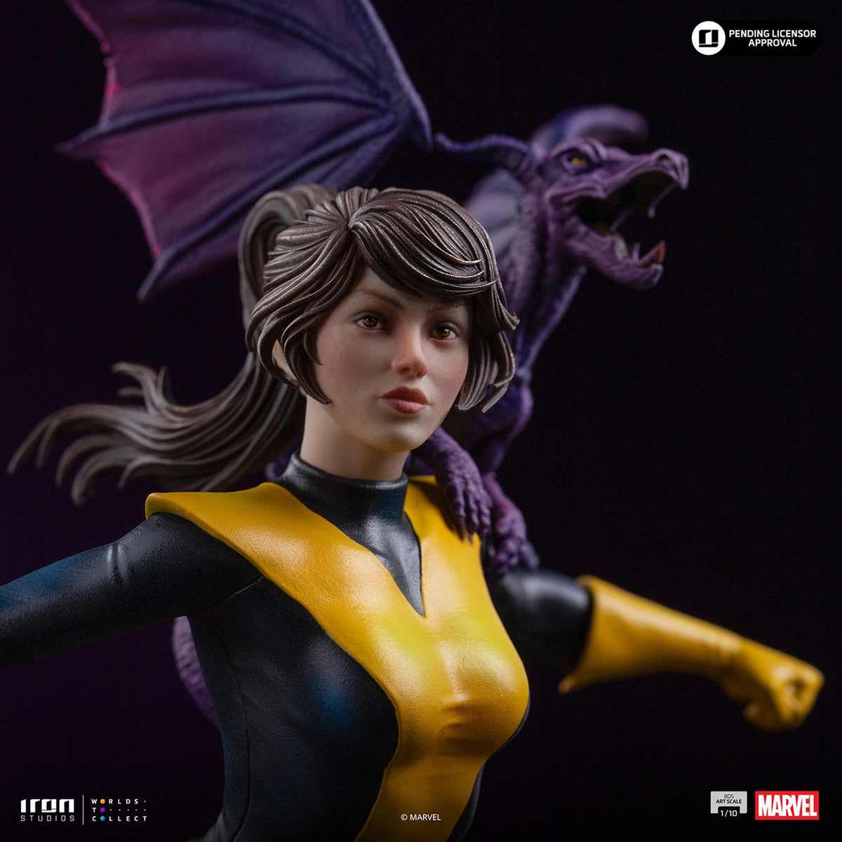 『マーベル』 【アイアン・スタジオ スタチュー】 「バトルジオラマ・シリーズ」 1/10スケール キティ・プライド＆ロッキード［コミック］