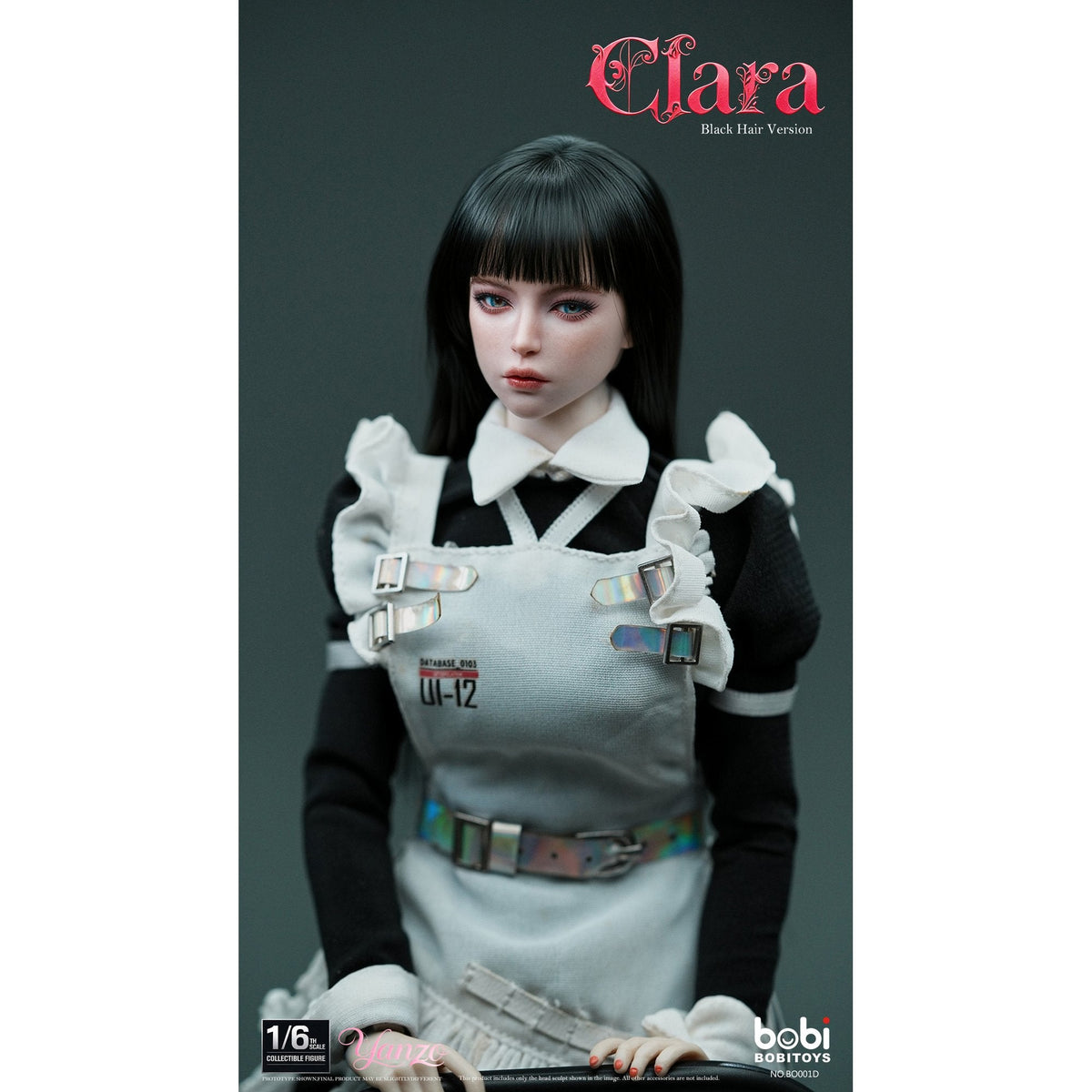 ボビトイズ 1/6 顔造シリーズ クララ 可動眼ヘッド ブラックヘア
