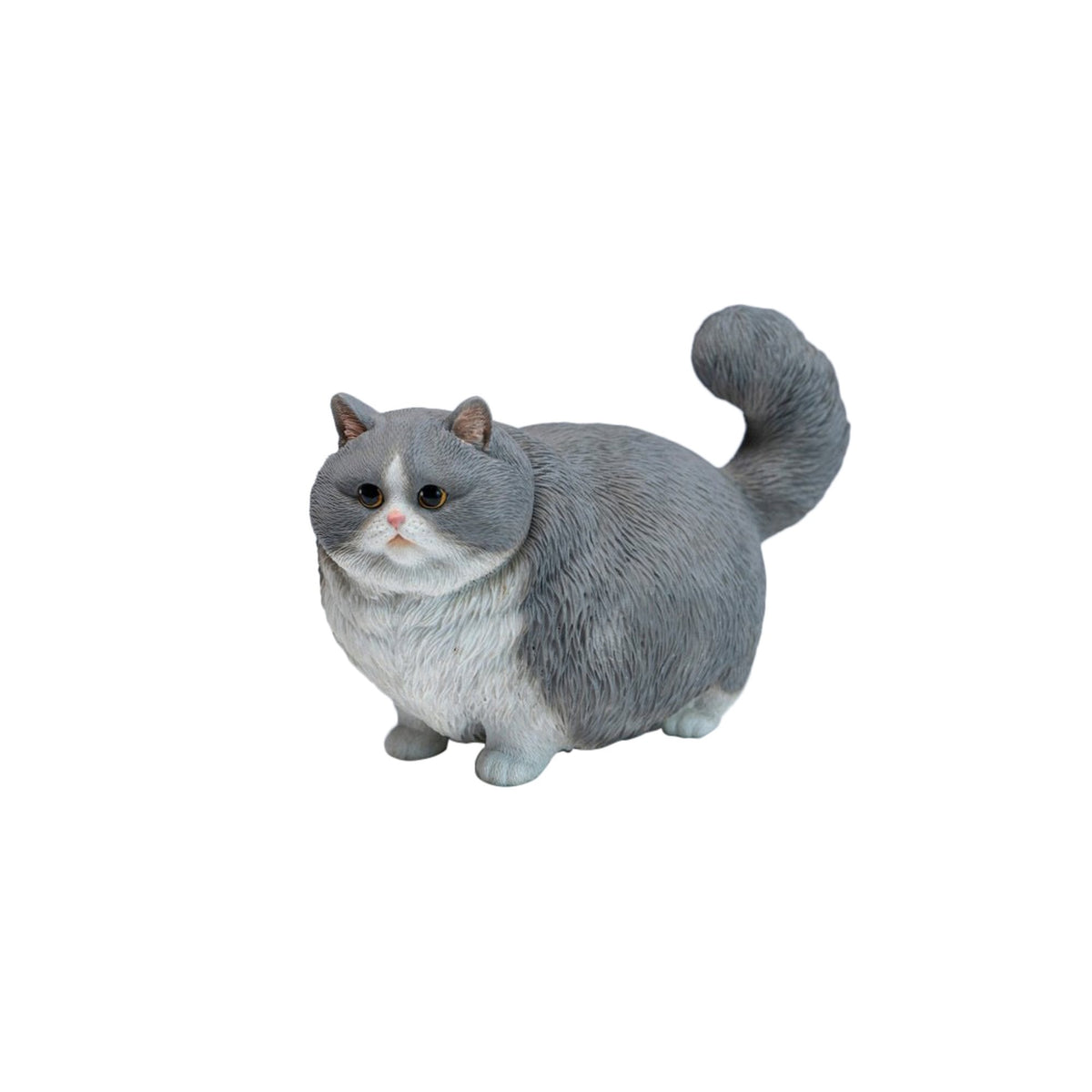 JXK ぽっちゃり猫 グレー＆ホワイト