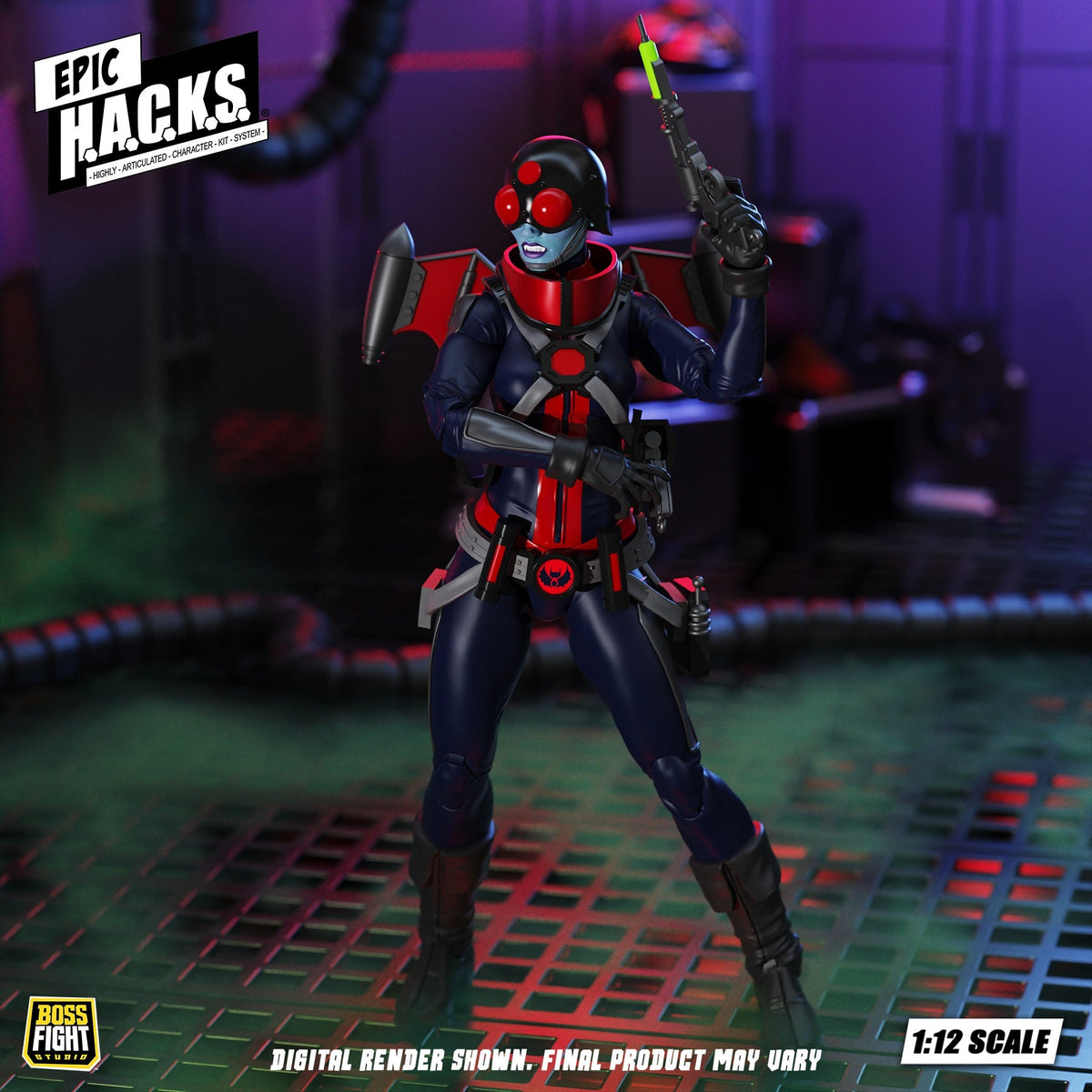エピック H.A.C.K.S./ マーシー・ザレスカ: ヴァンピロン・シークレットサービス 1/12 アクションフィギュア