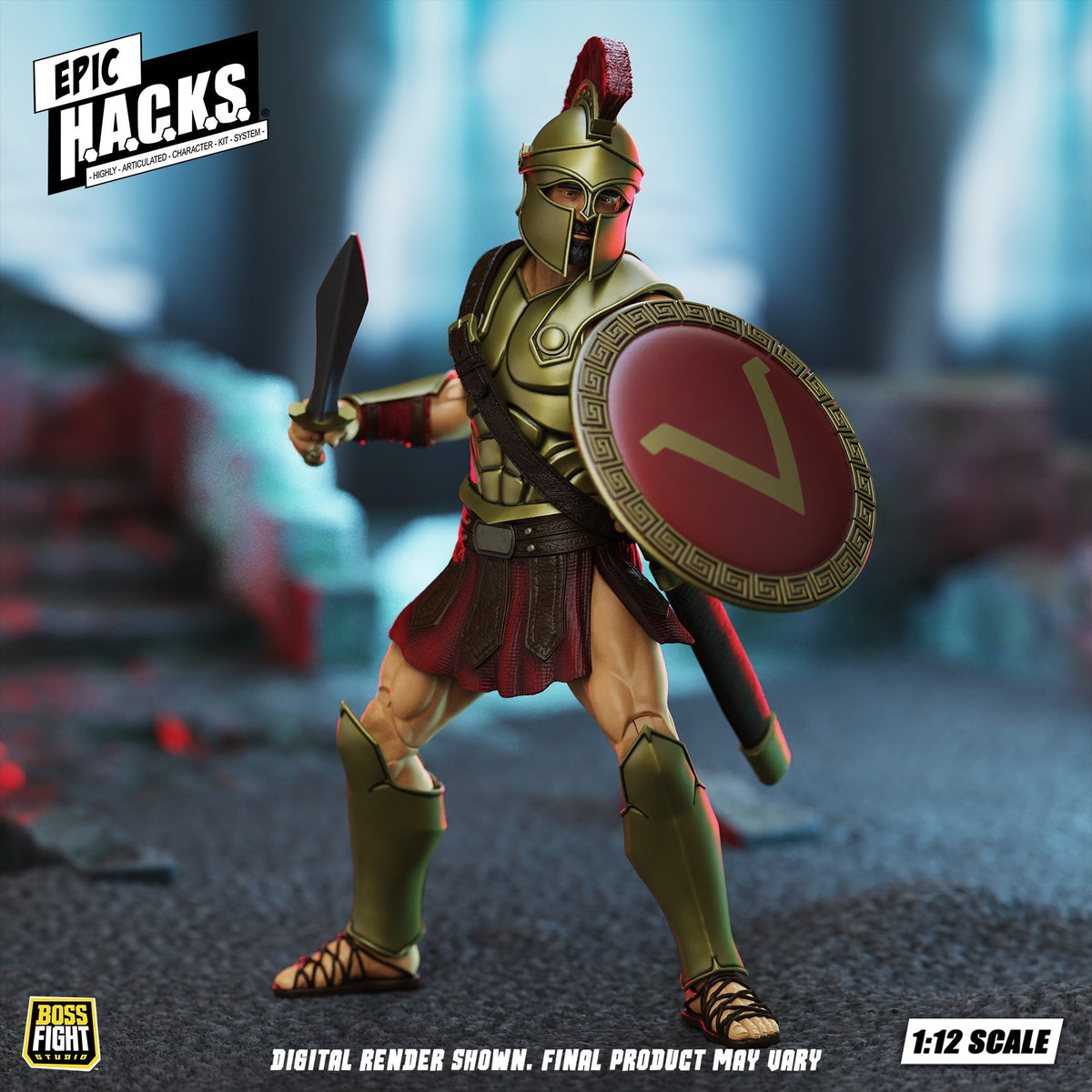 エピック H.A.C.K.S./ スパルタン・ウォーリアー: プライド・オブ・スパルタ 1/12 アクションフィギュア