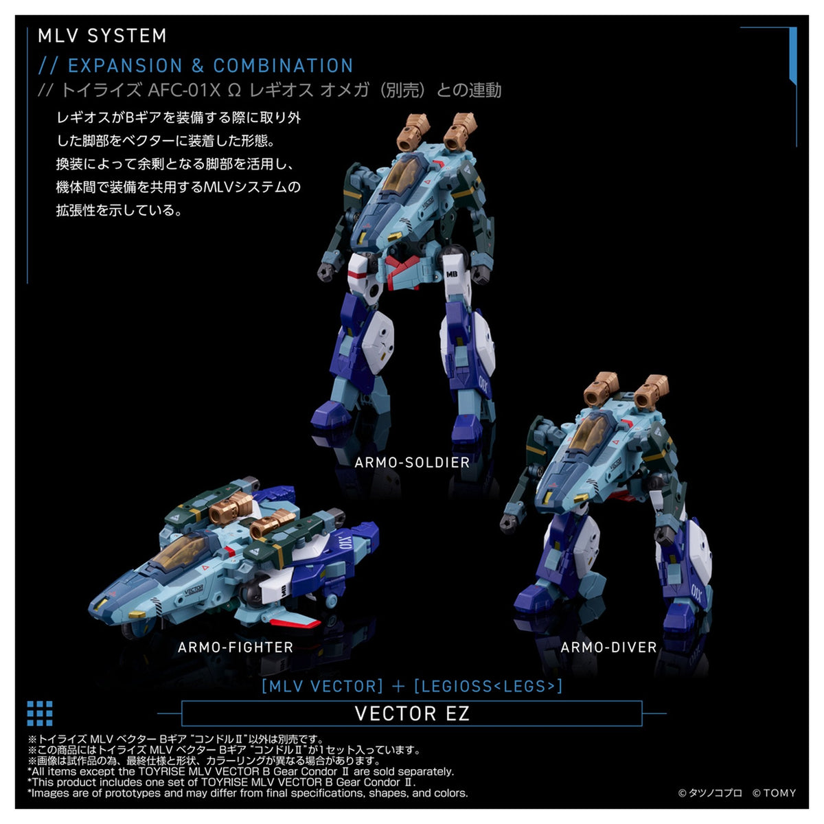 トイライズ 『機甲創世記モスピータ ANOTHER GENESIS』 MLV ベクター Bギア “コンドルII”