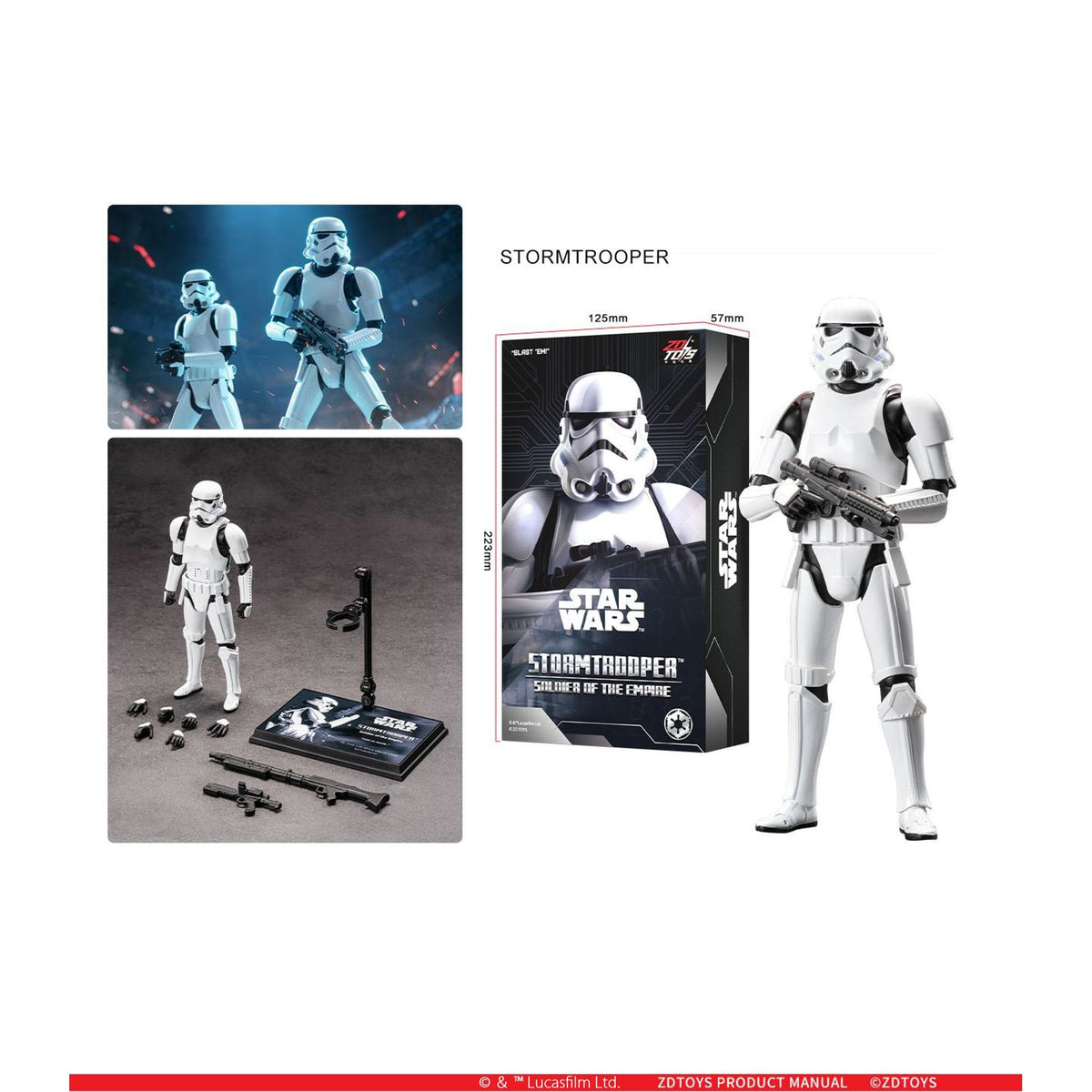 ZD TOYS Infinity Action Xシリーズ 『スター・ウォーズ/マンダロリアン・アンド・グローグー』 ストームトルーパー