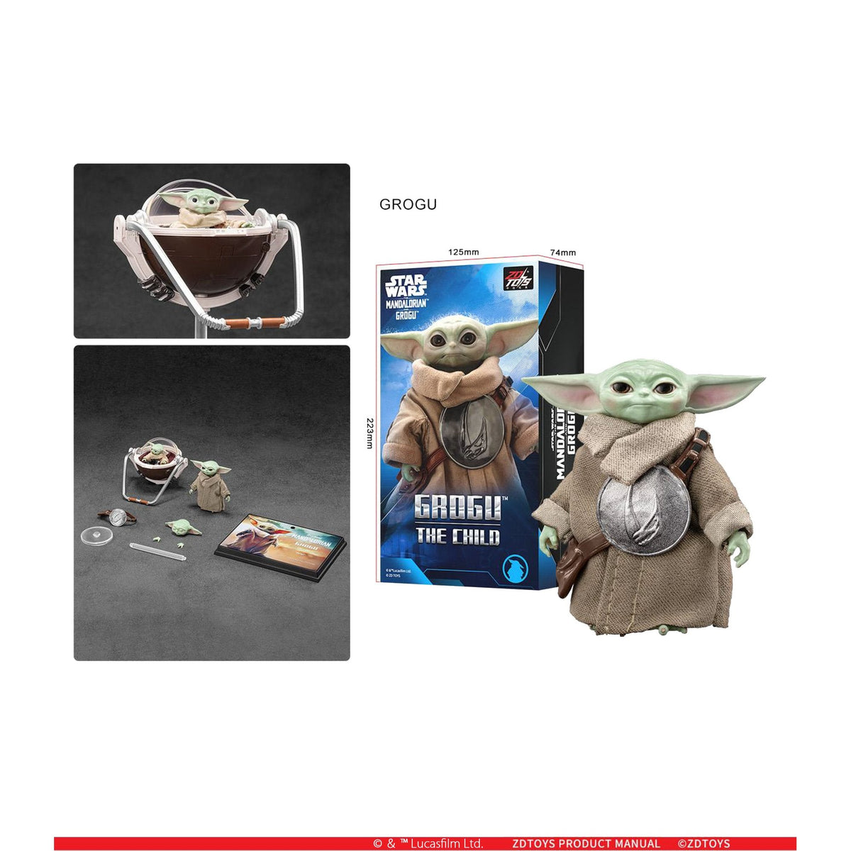 ZD TOYS Infinity Action Xシリーズ 『スター・ウォーズ/マンダロリアン・アンド・グローグー』 グローグー
