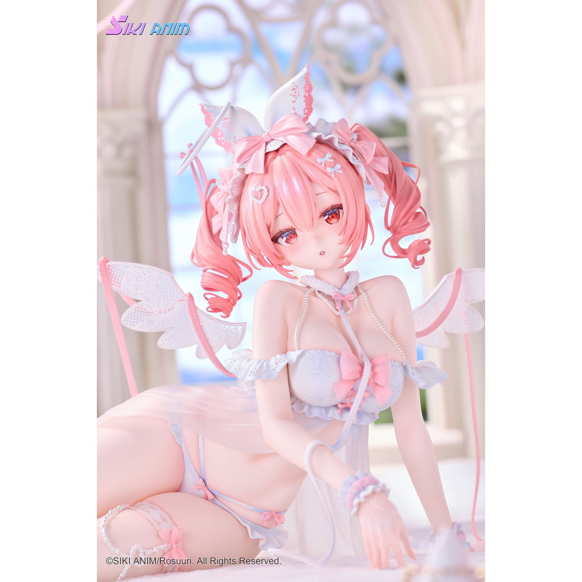白うさぎRosu 天使ver. Illustrated by Rosuuri 1/4 完成品フィギュア
