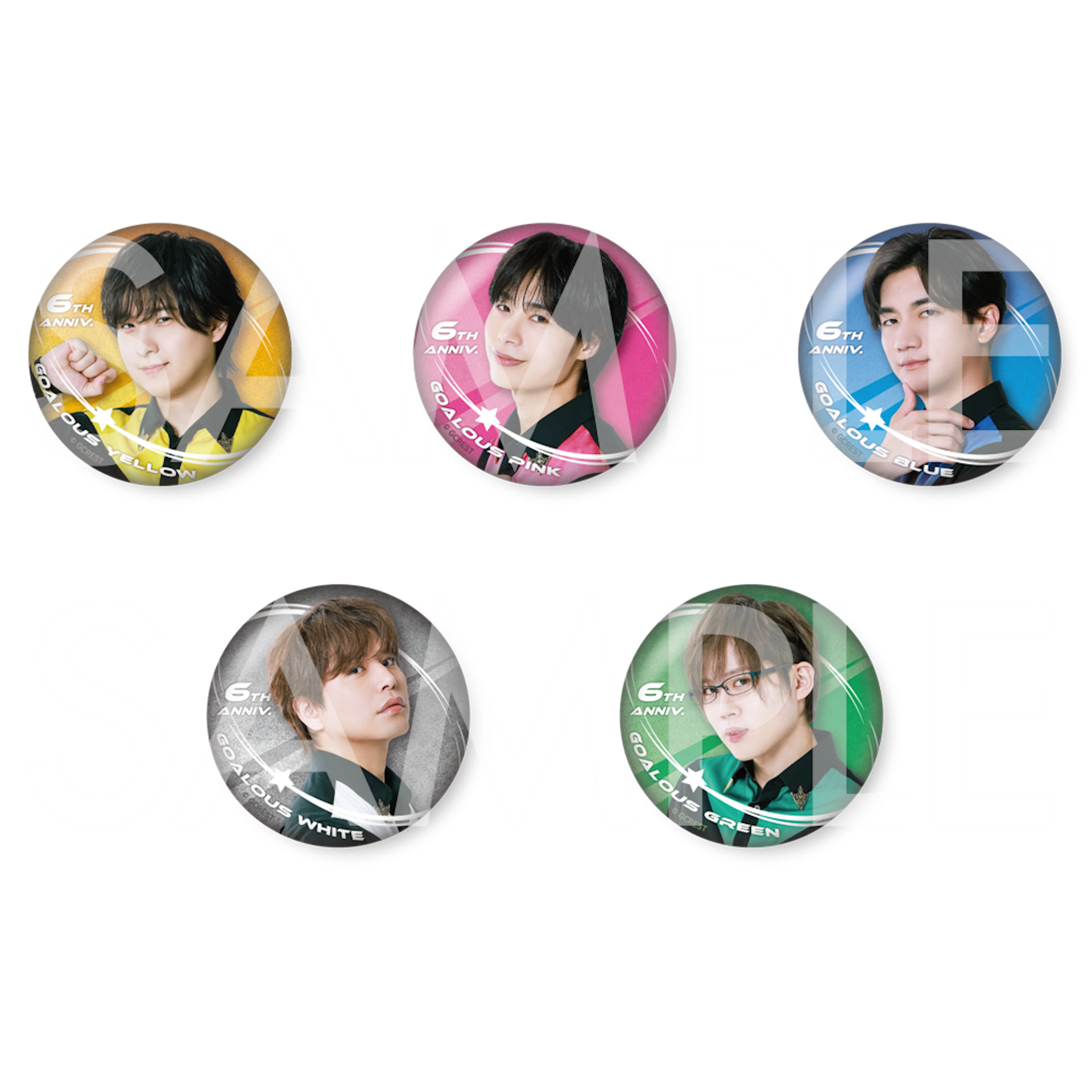 GOALOUS5 グリッター缶バッジ 6周年Ver.（ブラインド） – Cyber Goods