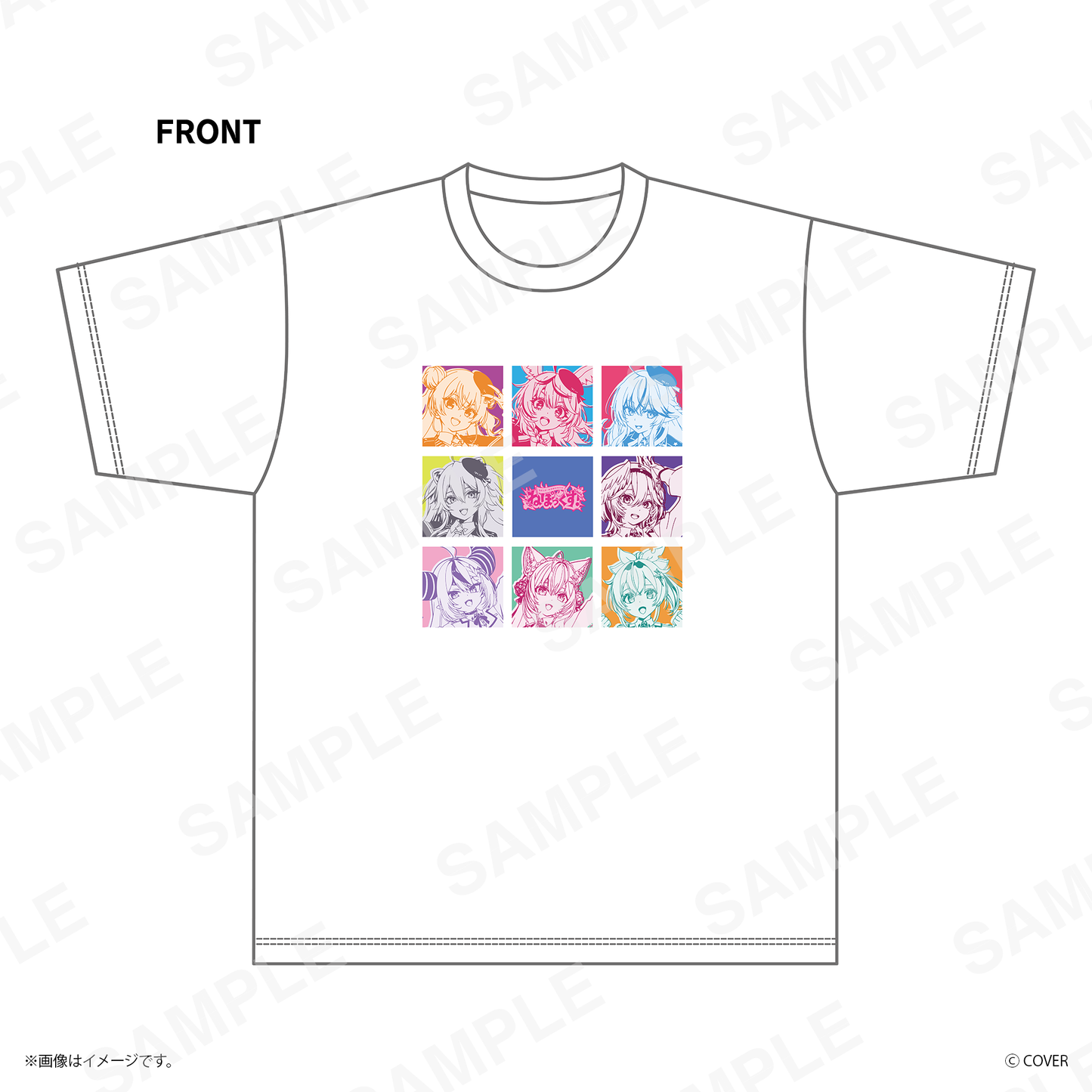 【ねぽっくす！】 集合グラフィックTシャツ