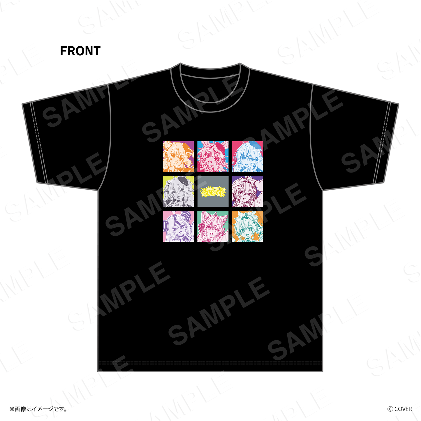 【ねぽっくす！】 集合グラフィックTシャツ