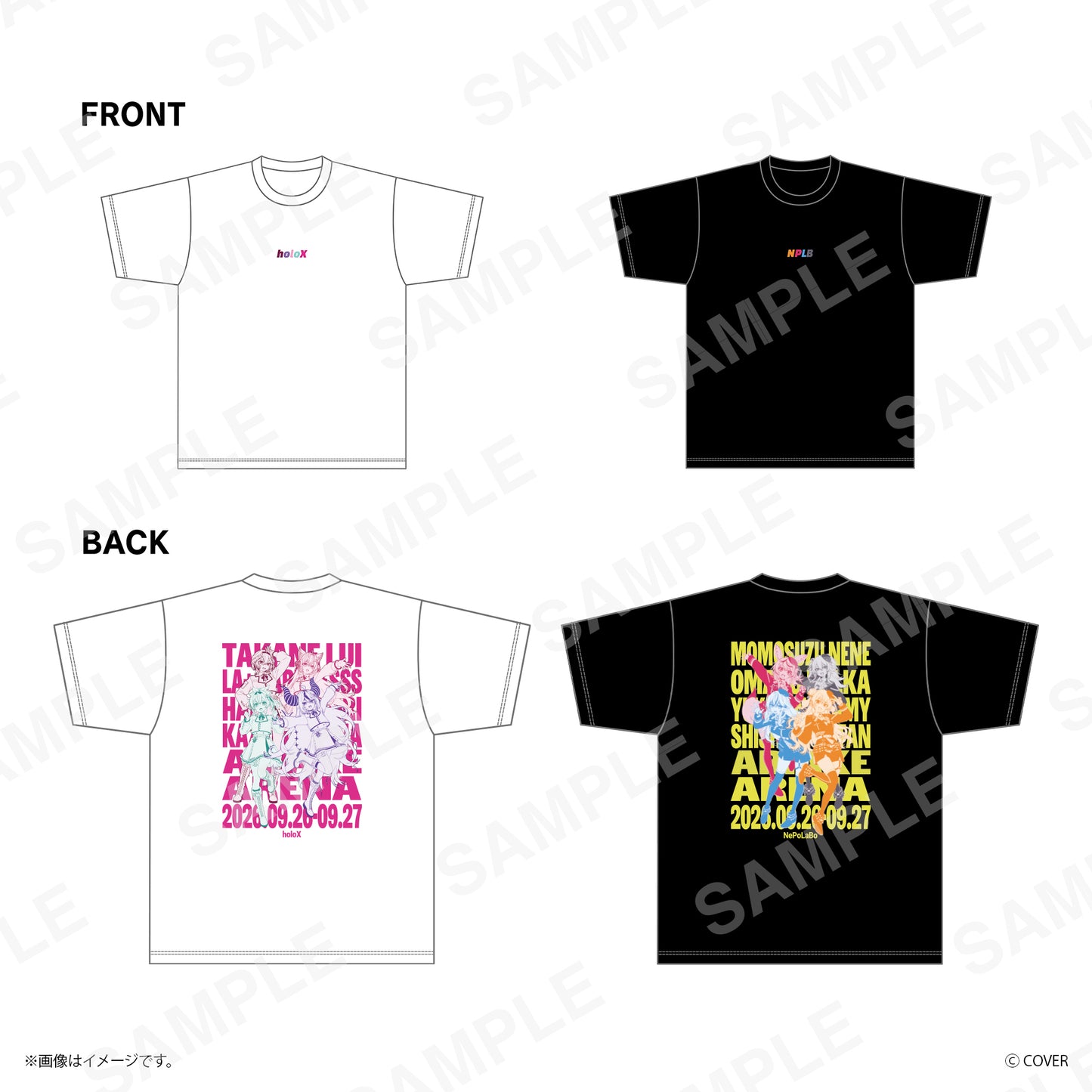 【ねぽっくす！】 ユニットグラフィックTシャツ