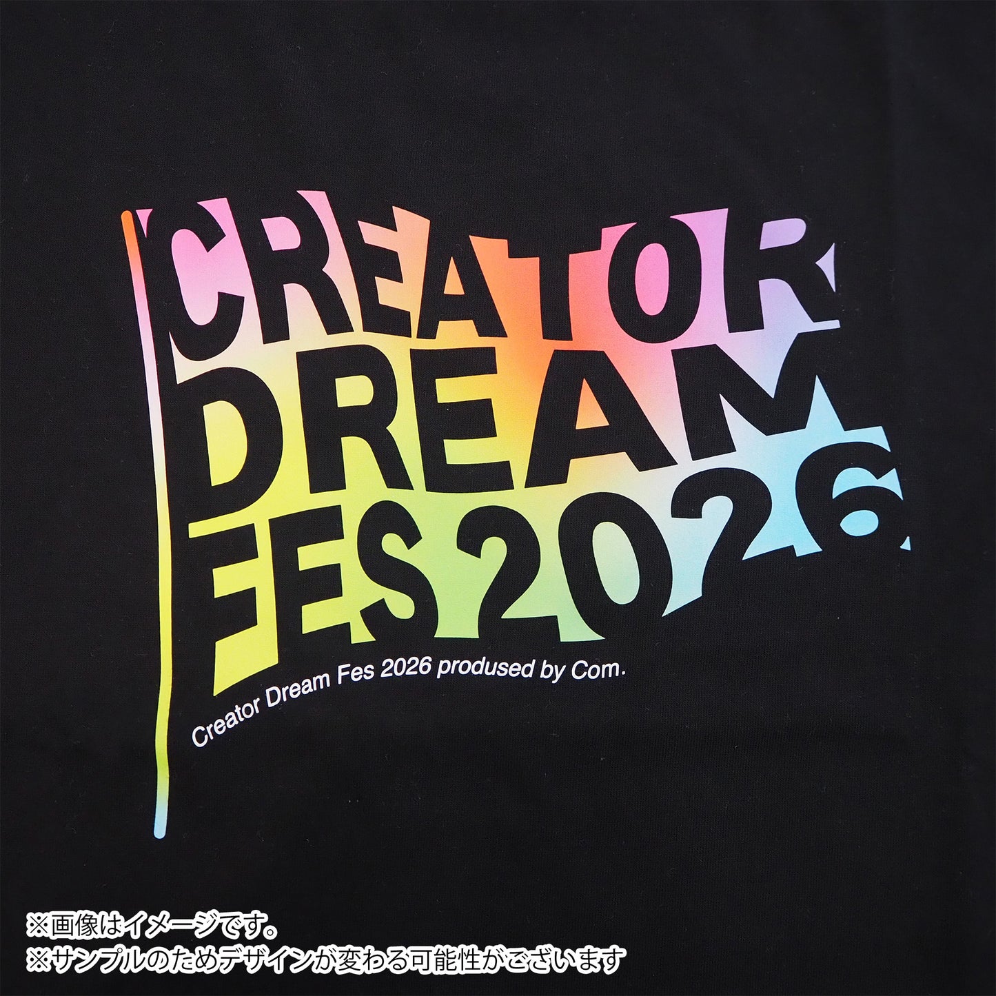 【Creator Dream Fes 2026】 グラデーションTシャツ black