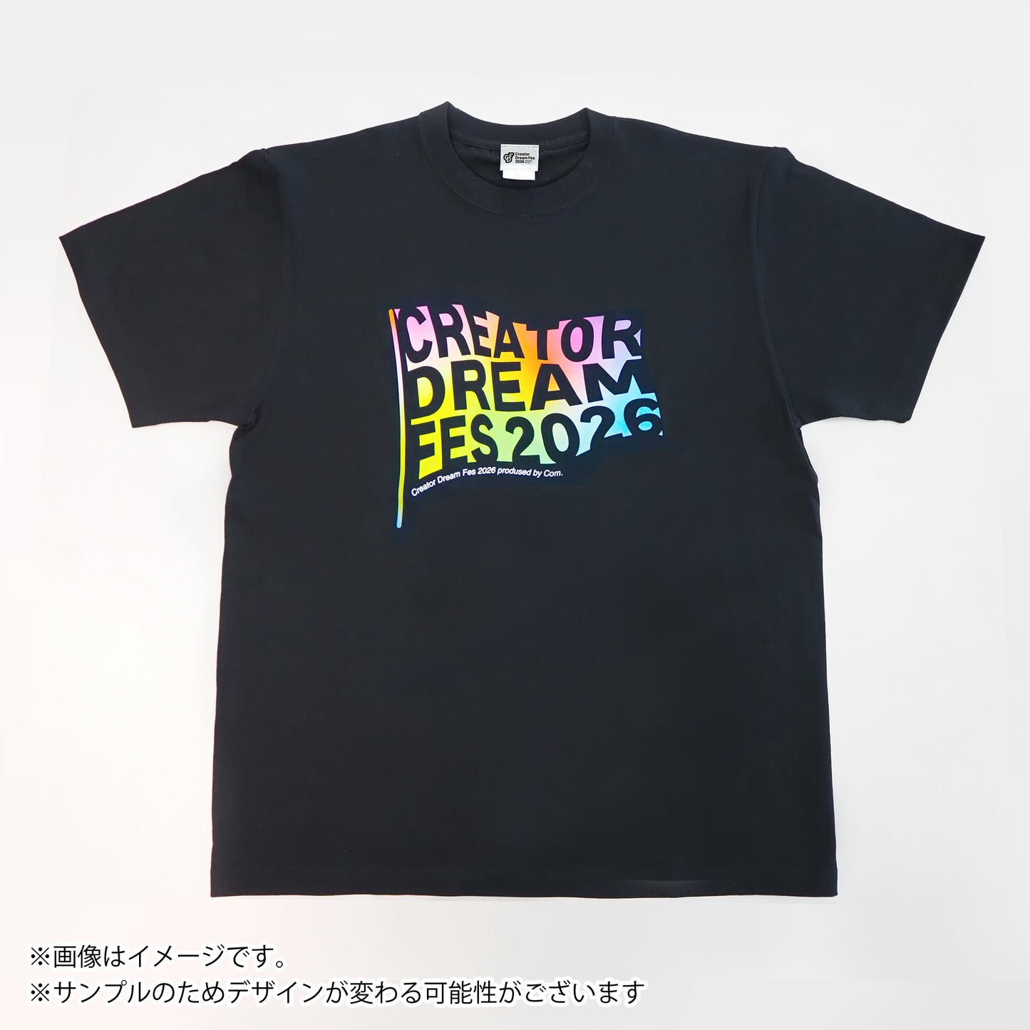 【Creator Dream Fes 2026】 グラデーションTシャツ black