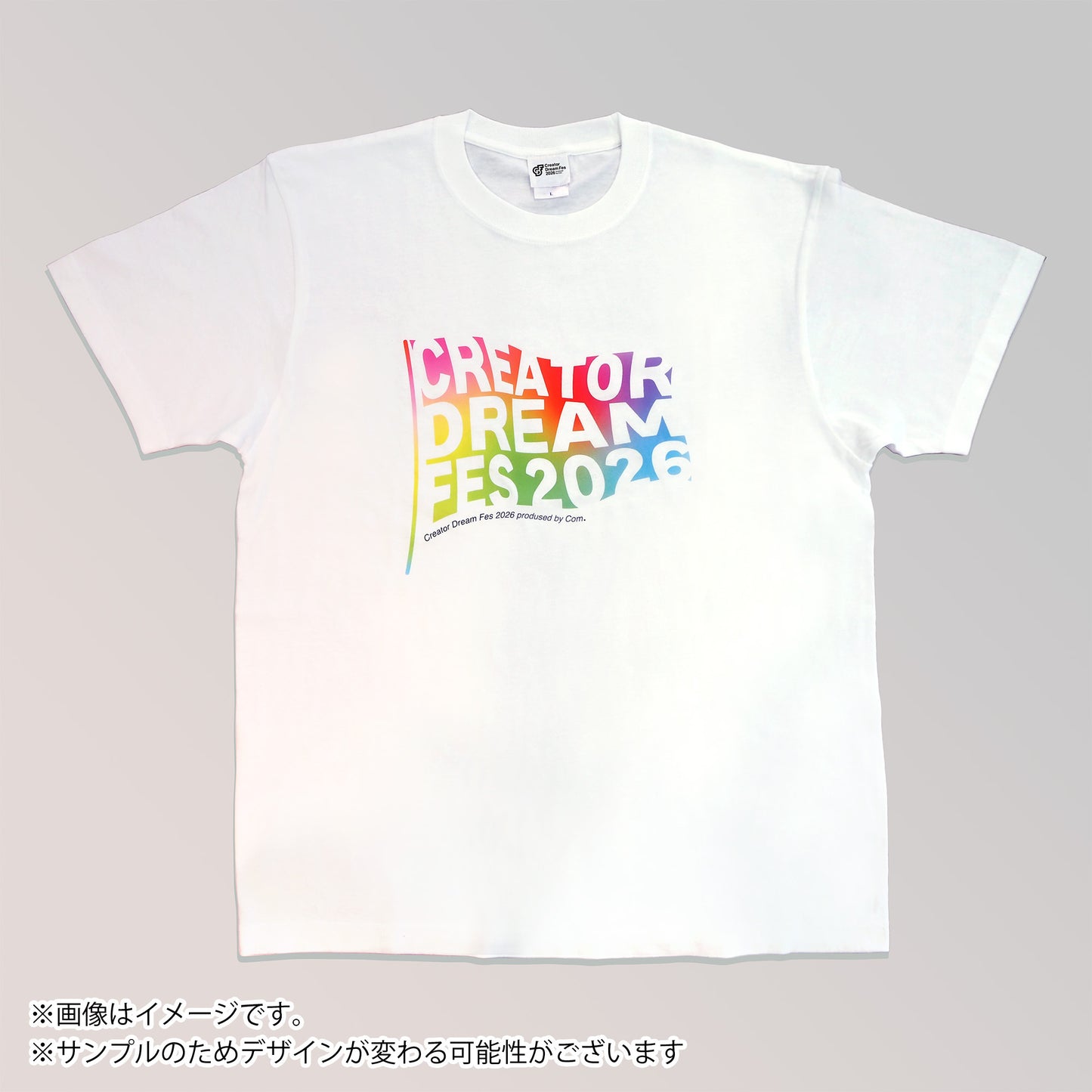 【Creator Dream Fes 2026】 グラデーションTシャツ white