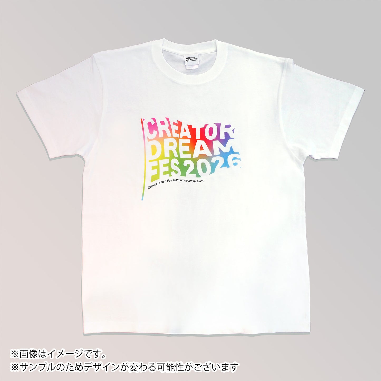 【Creator Dream Fes 2026】 グラデーションTシャツ white