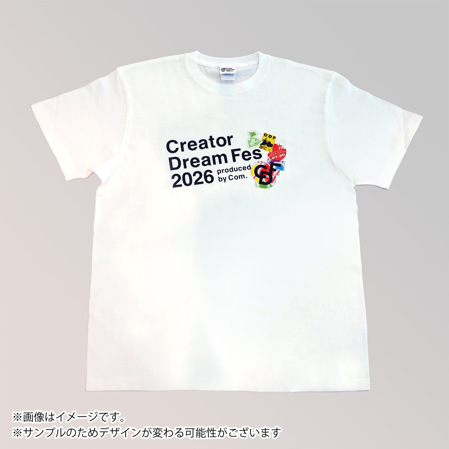 【Creator Dream Fes 2026】 ロゴプリントTシャツ white