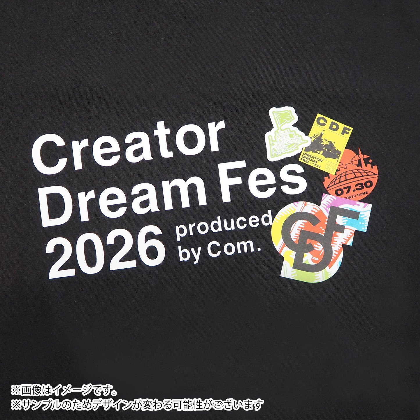 【Creator Dream Fes 2026】 ロゴプリントTシャツ black