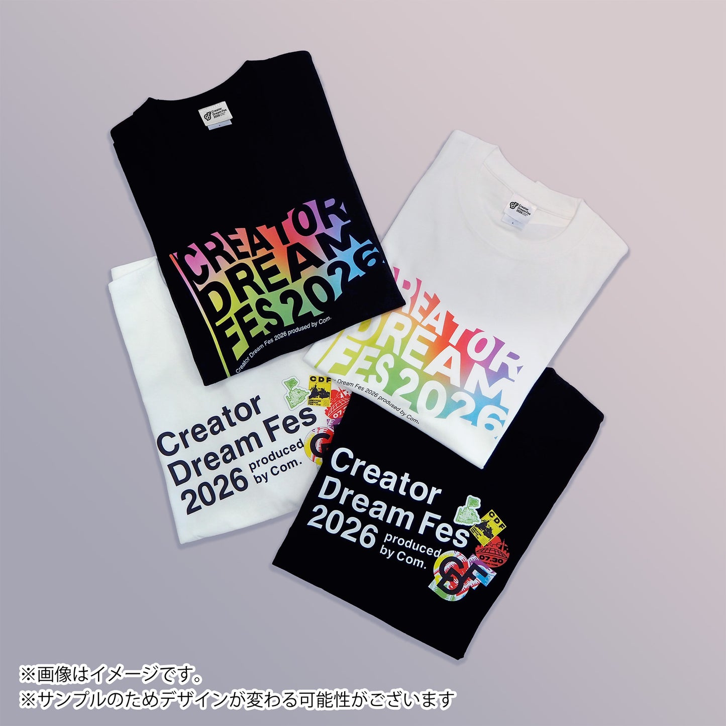 【Creator Dream Fes 2026】 ロゴプリントTシャツ black