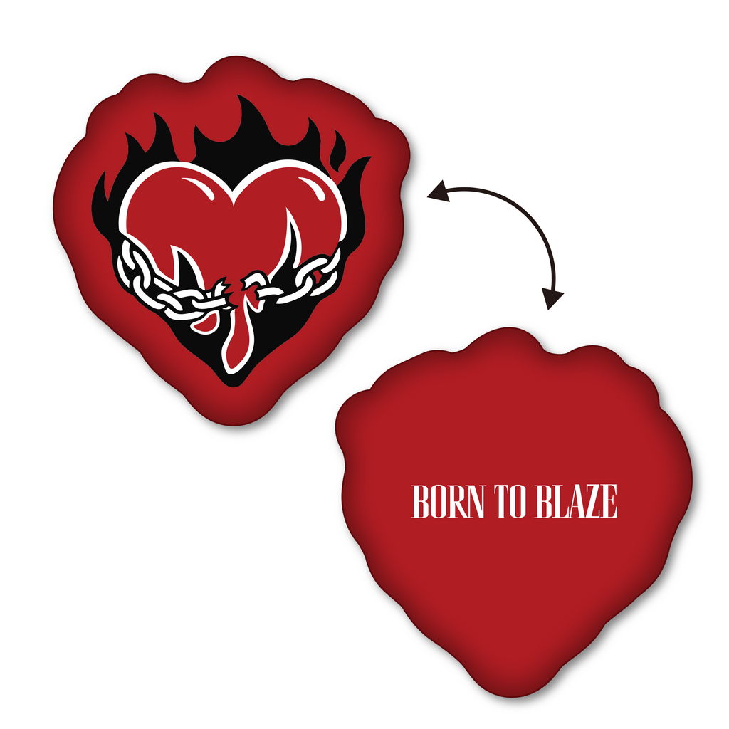 【BORN TO BLAZE】  BLAZE HEARTクッション
