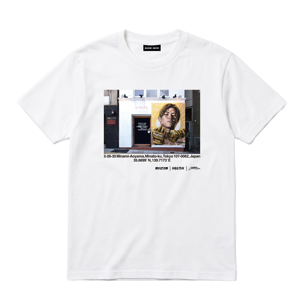 【超RIZIN.5】平本蓮☓OVER ALLs T-shirt（White）
