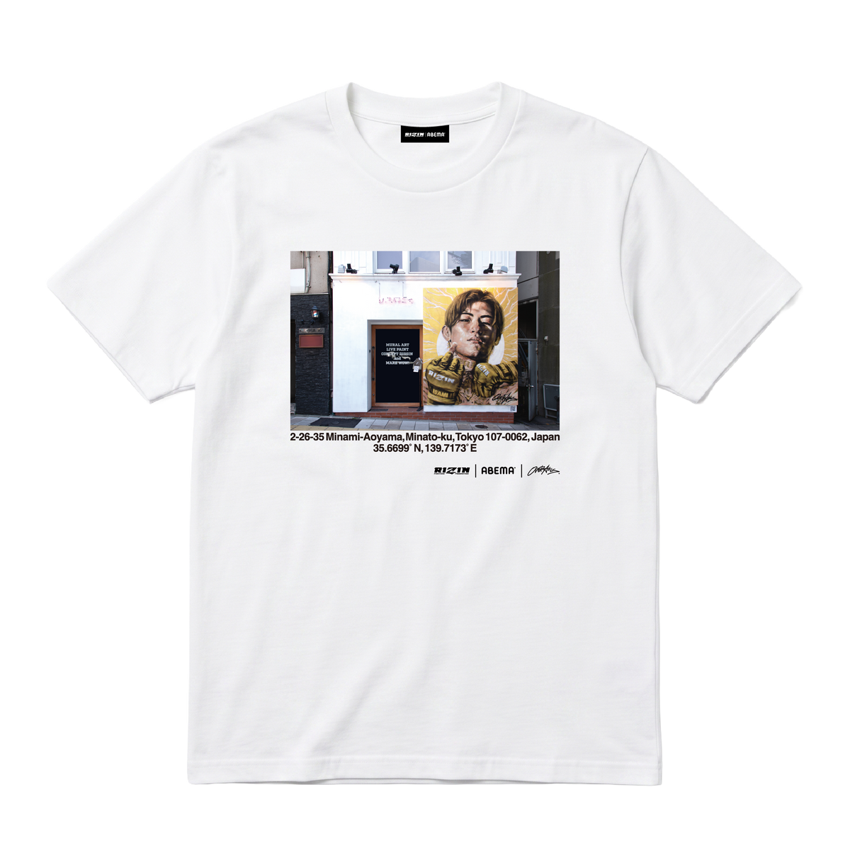 【超RIZIN.5】平本蓮☓OVER ALLs T-shirt（White）