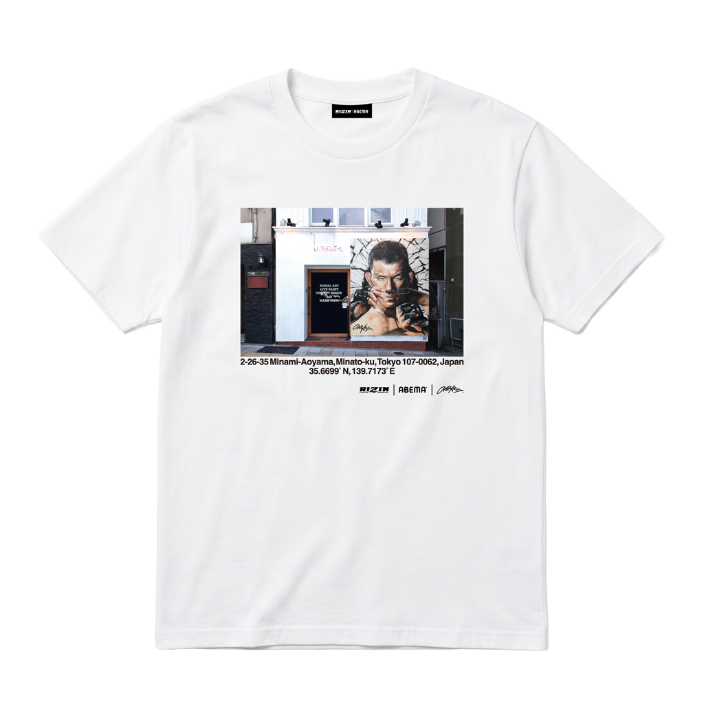 【超RIZIN.5】青木真也☓OVER ALLs T-shirt（White）