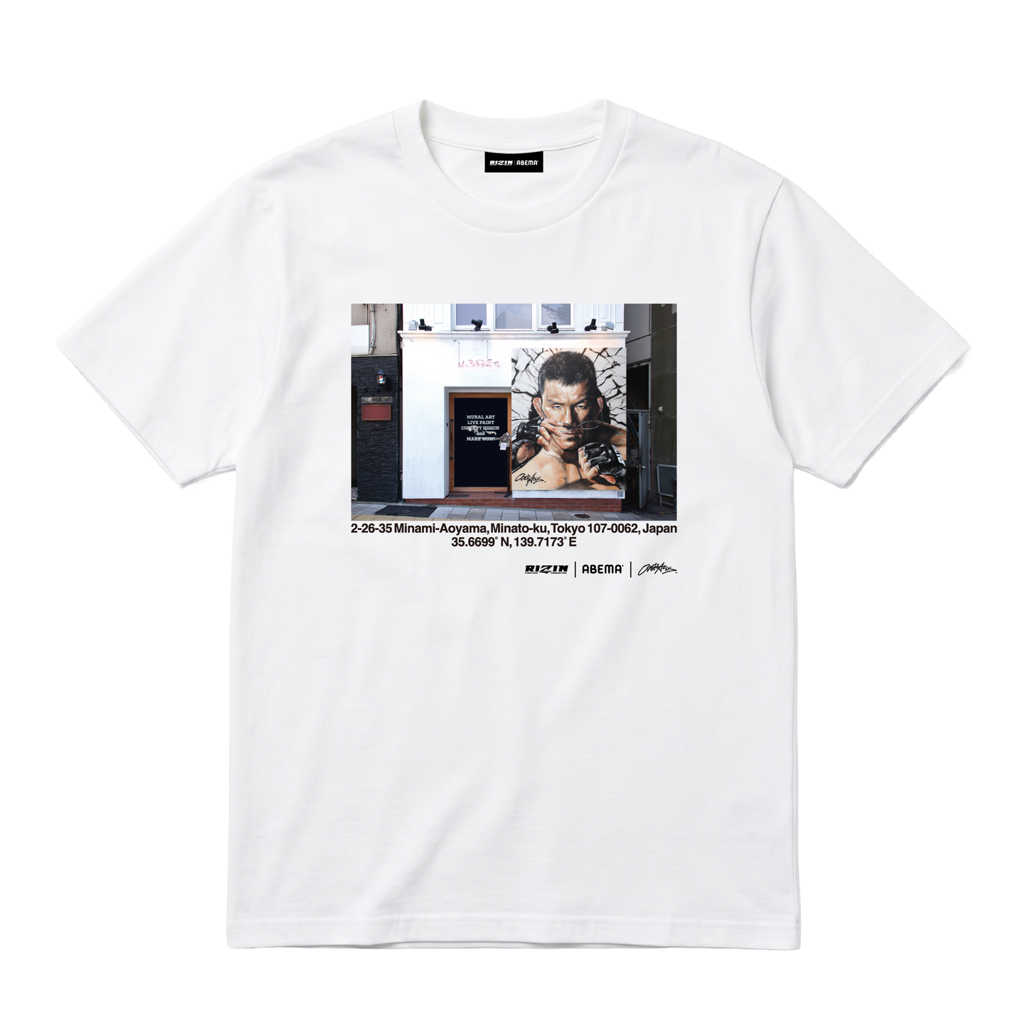【超RIZIN.5】青木真也☓OVER ALLs T-shirt（White）