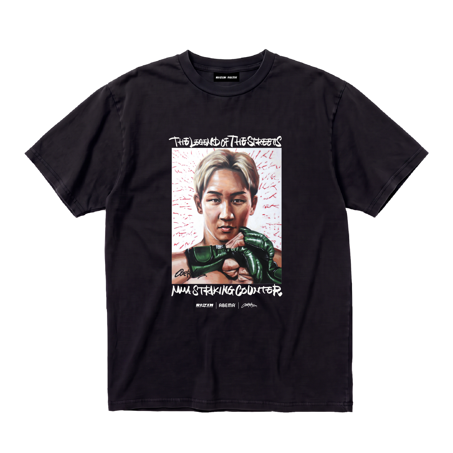 【超RIZIN.5】朝倉未来☓OVER ALLs T-shirt（Black）
