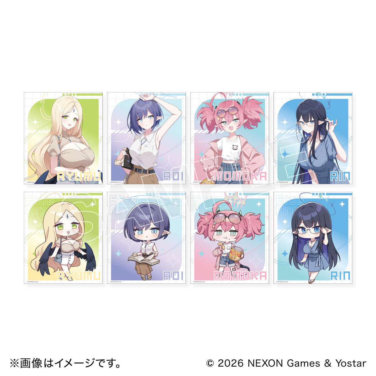 ブルーアーカイブ ミニ色紙