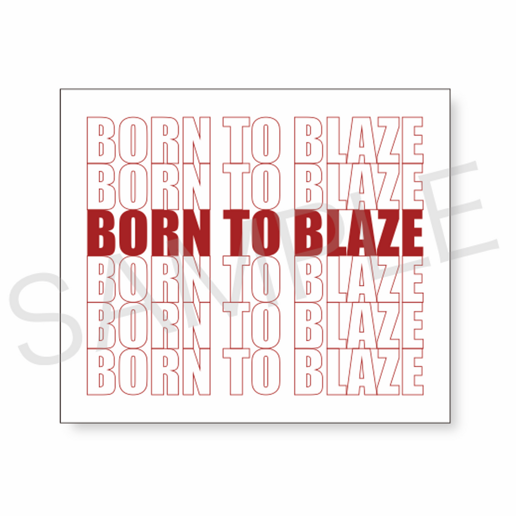 【BORN TO BLAZE】  ステッカー