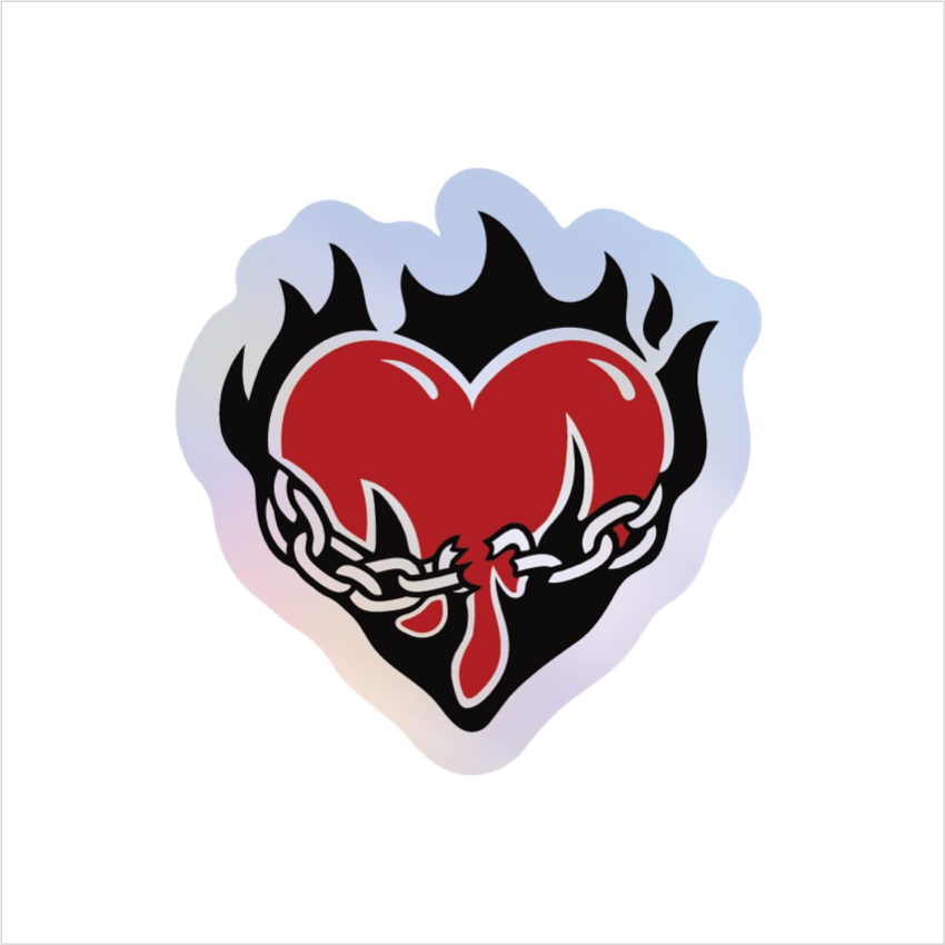 【BORN TO BLAZE】 BLAZE HEARTステッカー