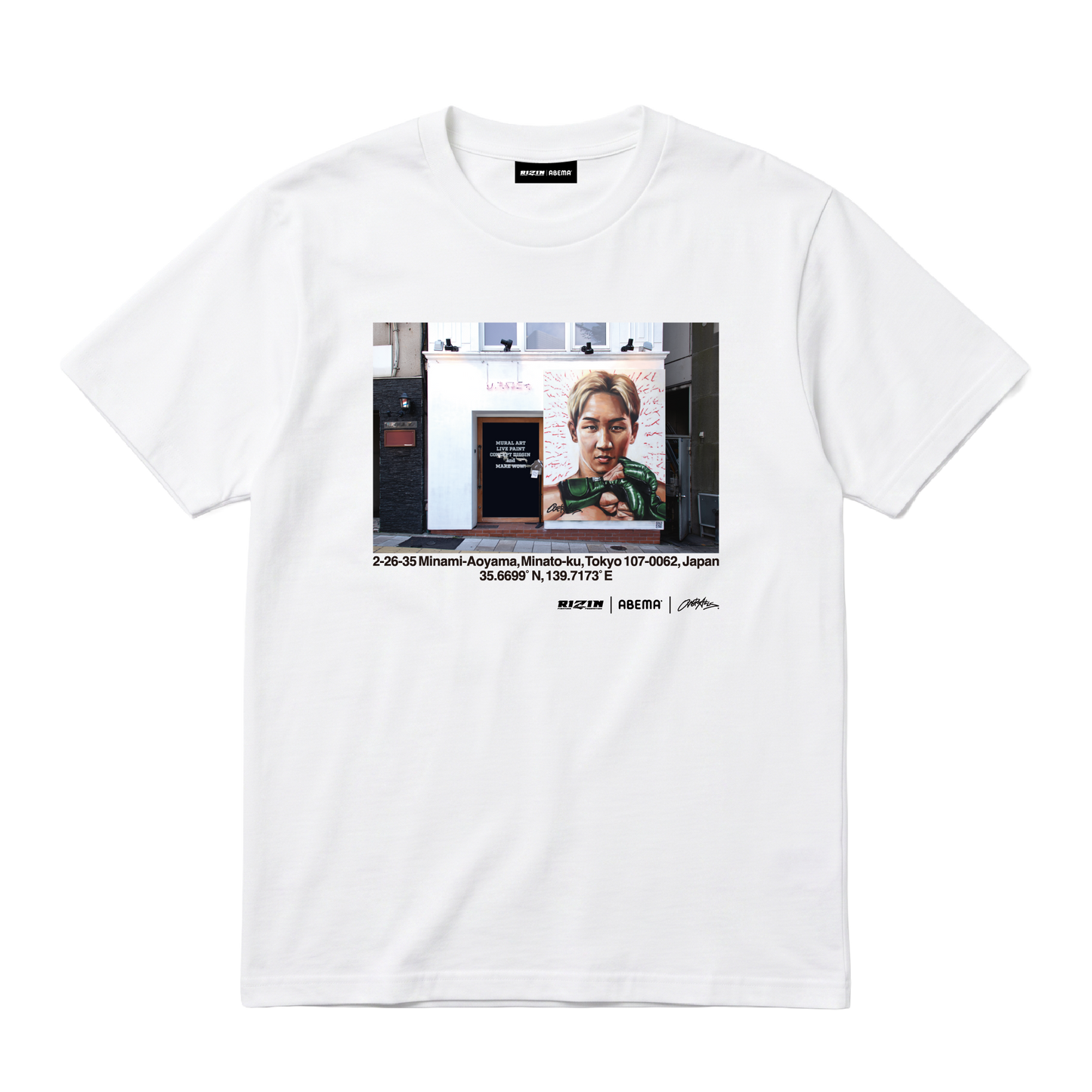 【超RIZIN.5】朝倉未来☓OVER ALLs T-shirt（White）